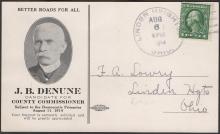 J B Denune Political Postcardv