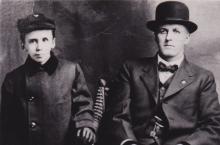 John Evans and his son, Edwin Alfred Evans