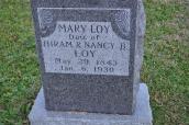 Grave stone of Mary Loy