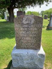 Grave stone of Jane Loy Ritter
